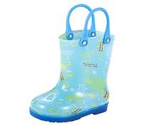 Générique Mixte Enfant Botte de Pluie Bottes en Caoutchouc pour Garçon Fille Antidérapant Chaussures Garçons et Filles Bottines Galoches Imperméables Enfants Semelle Antidérapante