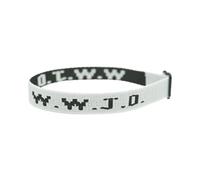 Générique Mm Breloques Pour Empilable Bijoux Bracelet Webbing Unisex Bracelet Adjustable Bracelet Largeur Choix Bleu 8 Anneaux (White, One Size)