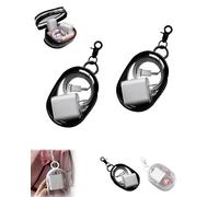 Générique Mobile Phone Charger Organizer Bag, Clear Hard Shell Case with Zipper, Small Clear Keychain Pouch, Wireless Charging Cable Storage Bags Keychain Folder (Black*2)