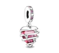 Générique Mode Argent 925 Hotair Ballon Lumière Charme Perle Pendentif Fit Bracelet DIY Fine Sterling Bijoux Cadeau