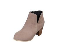 Générique Mode Bottes à Talons Carrés Femmes Sexy Plate-forme Fête Bottines Femmes Haute Talon Large Cuissardes Chaud Vintage Motardes Boot AntidéRapante Chunky Talons Bottes