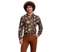 Générique Mode festive - Chemise années 70, chemise pour homme, style disco, costumes de carnaval