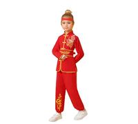 Générique Mode Festive pour Enfants garçons, garçons Filles Costume Chinois entraînement Uniformes Arts Traditionnels Ailes Tenues