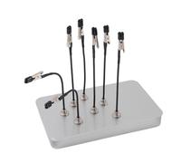 Générique Model Spray Paint Stand - Magnetic Base Adjustable Clip Set | 12 Piece Flexible Wire Holder With Rubber Tips | This Metal Organizer Is Perfect For Diy Miniatures Welding And Hobbies.