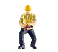 Générique Modèle d ' Ouvrier du bâtiment en résine, Chainsaw Worker | Modèle d ' ouvrier de construction en résine pour dioramas et création de scènes à des fins éducatives
