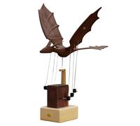 Générique Modèle d'automate de Dragon Mythique Occidental en Bois, modèle mécanique Bois Fait Main d'animaux bioniques électriques dynamiques, décorations et Cadeaux pour Adultes et Adolescents