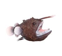 Générique Modèle De Baudroie - Figurine d'animal en PVC | Modèle De Poisson Pêcheur 13,5x4,8x5,8 Cm | Sculpture De Poisson Pêcheur | Sculpture De Poisson | Figurine d'animal De Modèle d'animal