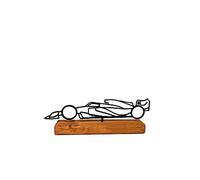 Générique Modèle de F1, Statue de Formule 1, Idée de Cadeau pour Un Fan de Formule 1, Base en Bois 20cm, Décoration F1