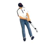 Générique Modèle de Figurine de Joueur de Golf réaliste pour scènes, C | Accessoires de modèle miniature en résine peinte à la main pour accessoires de et affichages architecturaux