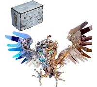 Générique Modèle de Hibou Mécanique 3D, Puzzle Métallique 3D DIY de 700+ Pièces à Assembler, Ornement de Bureau pour Adolescents et Adultes