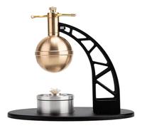Générique Modèle de Machine à Vapeur Heros avec kit de chaudière, kit de modèle de Moteur d'ingénierie Aeolipile Ancien à Construire soi-même Qui Fonctionne, Ensemble Scientifique de Physique,Noir