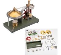 Générique Modèle de Machine à Vapeur, modèle de Machine à Vapeur Verticale rétro avec Support de chaudière sphérique et Charge supplémentaire, 20 x 9 x 14 cm, pour passionné éducatif
