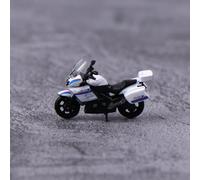 Générique Modèle de moto miniature en alliage 1/64, Style de police spéciale de sécurité publique, exposition exquisite pour bureau à domicile, décoration de collection et option de cadeau