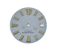 Générique Modèle de Pression du Cadran avec Logo S 28,5 mm Skx007/009 adapté à la Montre Mouvement Automatique NH35/NH36/4R/7S Vert Lumineux(W-D-212-1)