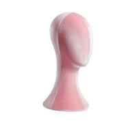 Générique Modèle de tête de mannequin punage facile Utiliser le support d'écran du chapeau Solder de perruque pour la coiffure de salon, Rose