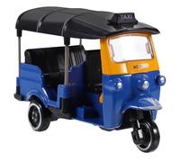 Générique Modèle de Tricycle Vintage en Métal Bleu Sculpture Décorative de Voiture Rétro Compacte pour Bureau Chambre et Salon Ornement de Table Rustique et Léger