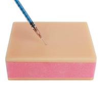 Générique Modèle d'entraînement de coussin d'injection, coussin d'injection en éponge silicone, réutilisable, coussin de suture à incision DIY - 3 couches de peau (4,9" x 3,7" x 1,6")