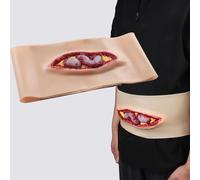 Générique Modèle d'entraînement pour plaies abdominales, entraîneur de compression de plaies, formation en soins des plaies et en sutures, portable et réutilisable, pratique des premiers