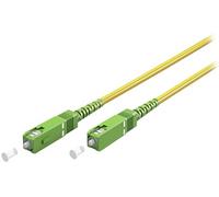Goobay Câble fibre optique 59637 – monomode (OS2) simplex SC-APC (8°) mâle‑mâle 0,5 m