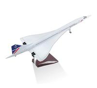 Générique Modèle Réduit d'avion Supersonique Concorde De Singapore Airlines À L'échelle 1:125 - Nez Mobile, Train D'atterrissage Amovible, Avion for Passionnés D'aviation Et D'histoire(Normal)