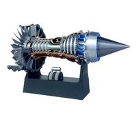 Générique Modèle réduit de Moteur Turbofan pour Adultes, TR900 Kit de Moteur de turboréacteur d'avion à Vitesse réglable avec lumière, Jouet de Simulation de Moteur d'avion