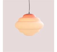 Générique Modern Blue Red Glass Pendant Light Dining Room Coffee Shop Hanging Lamp E27 Bulb Wire Adjustable Dropshipping