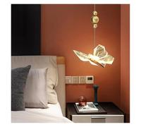 Générique Modern Butterfly LED Pendant Lights Nordic Creative Luxury Chandelier Indoor Lighting for Kitchen Living Room Bedroom Sofa Home Decoration(Warm light,1Heads)