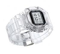 Générique Modern Digital Wristwatch - Sports Watch for Men Women | Transparent LED Display with Glow Function, Electronic Movement, Waterproof Portable Design, Indoor and Outdoor