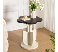 Générique Modern Flower-Shaped Coffee Table,Wooden Funky Sofa Side Table,Cute Small Round Tea Tables Creative Furniture Decorative,for Living Room,Bedroom,Lounge,Bedside