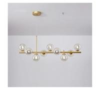 Générique Modern Glass Ball Ceiling Chandelier For Table Dining Living Room Kitchen Island Pendant Lamp Home Decor Indoor Lighting Fixture
