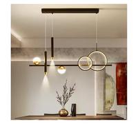 Générique Modern Minimalist Led Pendant Lights with Remote Control Spot Lamp for Kitchen Table Dining Room Office Chandelier Decor Fixture(Noir)