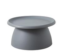 Générique Modern Round Coffee Table - Plastic Nordic Mushroom Design, Simple Mini Side Table for Balcony, 28" L x 28" W x 14" H