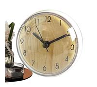 Générique Modern Wall Clock - 7cm/2.76 inches Suction Cup Non Ticking Small Cute | Kitchen Wall Clock Room Decor | for Home Living Room Bathroom School Classroom Office Farmhouse Desk Table Shelf