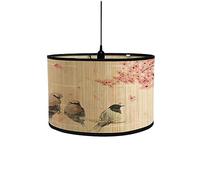 Générique Moderne Abat-Jour de Lampe de Table à Suspension de Plafonnier Tambour, Modèle Abat-Jour de Table sur Pied pour Chambre à Coucher, Salon, Cuisine, Couloir, Salon (Fleur de Cerisier)