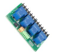 Générique Module de Relais de Carte de Relais de déclenchement de Niveaux Bas et élevés 5 V / 12 V / 24 V avec Isolation optocoupleur pour Module en Plastique de contrôle Industriel