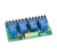 Générique Module de Relais de Carte de Relais de déclenchement de Niveaux Bas et élevés 5 V / 12 V / 24 V avec Isolation optocoupleur pour Module en Plastique de contrôle Industriel