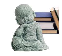 Générique Mönch Figur - Buddha Ornament Für Kinder & Auto | Niedliche Kleine Mönchs-Statue Aus Harz Lustiges Armaturenbrett-Spielzeug & Dekoration Weise Mönche