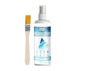 Générique Mold Release Spray - 100ml Fast-Drying Lubricant Agent for Epoxy | Ultra-Thin Silicone Barrier with Precision Mist Nozzle & Non-Oily Finish for Candle and Soap Making