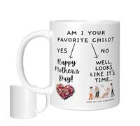 Générique Mom Coffee Mug, Cup Ceramic Coffee, 330ml Authentic Tea Mug Daily Drinkware, Desk Kitchen Beverage Cup for Home Office School Apartment Tea Latte Milk Juice Use 330ml/11oz