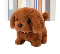 Générique Mon Chiot Robot Réaliste - Animal De Compagnie Électronique Interactif Qui Marche,Jouet Chiot en Peluche Robotisé | pour Anniversaire Noël Maison Voyage Intérieur Chambre d'enfant