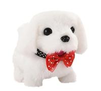 Générique Mon Chiot Robot Réaliste - Jouet Électronique pour Chien De 18,5 Cm pour | Chiot Qui Marche avec Capteur Tactile | Peluche Interactive D'imitation Sonore | Cadeau Amusant pour Garçons