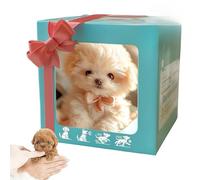 Générique Mon Chiot Robot réaliste, Peluche Interactive électronique, Chien Robot Intelligent, avec Sons et réactions : Marche, aboiements, remuement de la Queue (E)