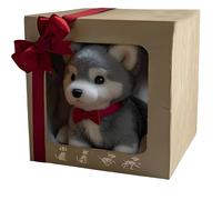 Générique Mon Chiot Robot réaliste, Peluche Interactive électronique, Chien Robot Intelligent, avec Sons et réactions : Marche, aboiements, remuement de la Queue (G)