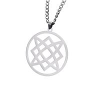 Générique Mon collier carré Svarog pour hommes Slave Norvégien Valknut Pendentifs vikings Amulette païenne Bijoux Cadeaux