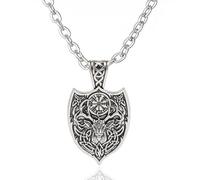Générique Mon collier pendentif en forme de cerf Viking, animal en forme de cerf, esprit Vegvisir, symbole Amute femme et homme, collier