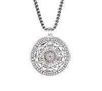Générique Mon Forme 7 Sigil d’Archanges Colliers Colliers Hommes Garçons Pendentif Sceau de Salomon Chaîne Amulette religieuse Bijoux