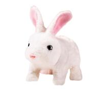 Générique Mon Lapin réaliste - Animal électronique en Peluche léger de 130 g, fonctionnalités de Mouvement engageantes, Effets sonores, Design adapté aux Voyages | Anniversaire Noël Pâques Jeu in