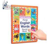 Générique Mon Premier Jouet Sonore Anglais - Plus De 470 Mots, 21 Thèmes, Jeu De Mots Amusant, Jouet éducatif pour Le Langage, éducation Scolaire Et Cadeau éducatif Idéal, Jouets électroniques(3-9)