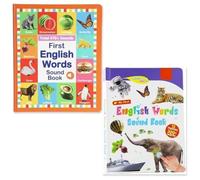 Générique Mon Premier Jouet Sonore Anglais - Plus De 470 Mots, 21 Thèmes, Jeu De Mots Amusant, Jouet éducatif pour Le Langage, éducation Scolaire Et Cadeau éducatif Idéal, Jouets électroniques(2PCS)