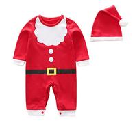 Générique Mon Premier Noel, Combinaison Pyjama Enfant Cadeau BéBé 6 Mois Barboteuse Bebe Chapeau GarçOn Fille GrenouillèRe Hiver en Tricot pour Body DéGuisement PèRe Noel Un Bebe pour